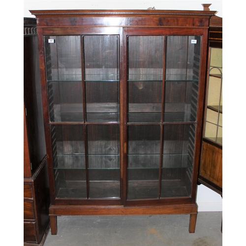 147 - A Victorian/ Edwardian china display cabinet