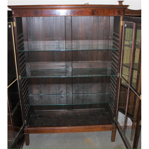 147 - A Victorian/ Edwardian china display cabinet