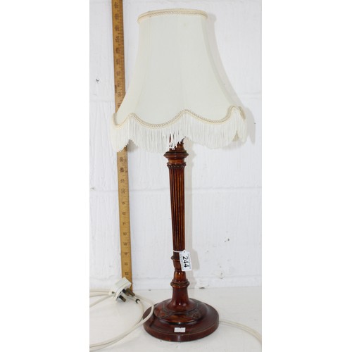 244 - Vintage wooden table lamp