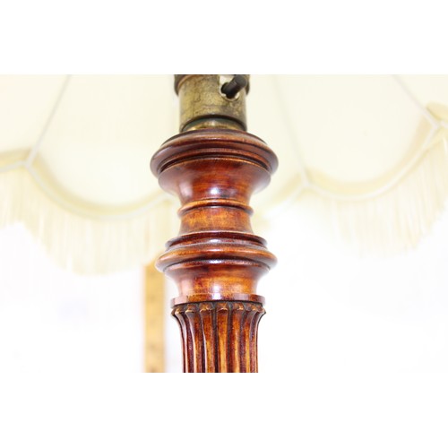 244 - Vintage wooden table lamp