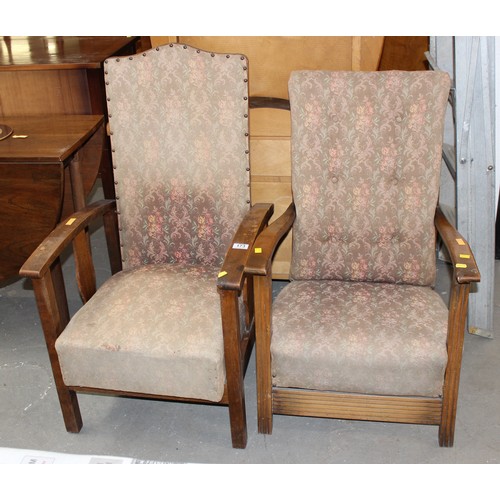 173 - 2 Art Deco period armchairs