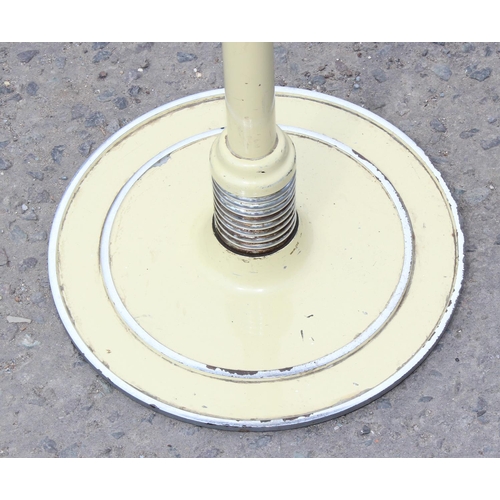 20 - A mid-century chrome and enamel stool