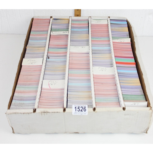 1526 - A large qty of Elvis collectors' photographic cards - reputedly 8 complete sets, numbering around 50... 