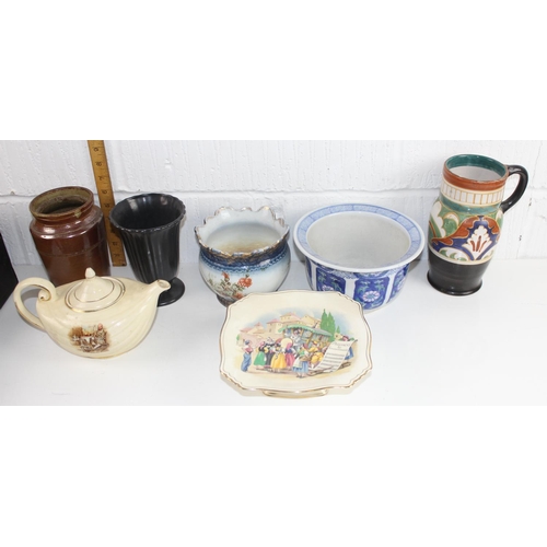 1702 - Qty of assorted pottery and misc