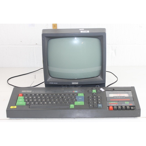 716 - Amstrad CPC 464 computer and GT-65 monitor