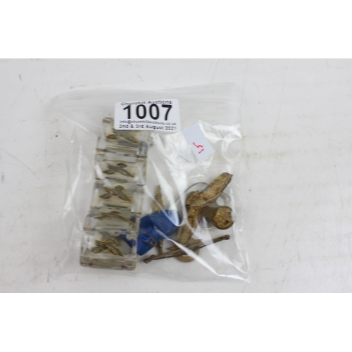 1007 - An unusual plastic RAF related bracelet and other RAF related badges and Sweetheart brooches