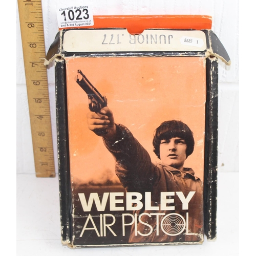 1023 - Webley Junior air pistol in original box