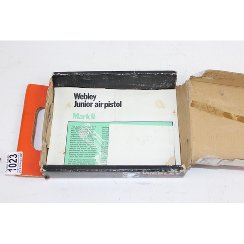 1023 - Webley Junior air pistol in original box