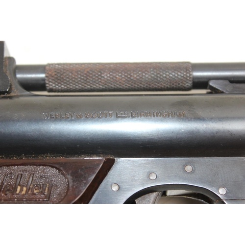 1024 - Webley Premier .22 air pistol in original box