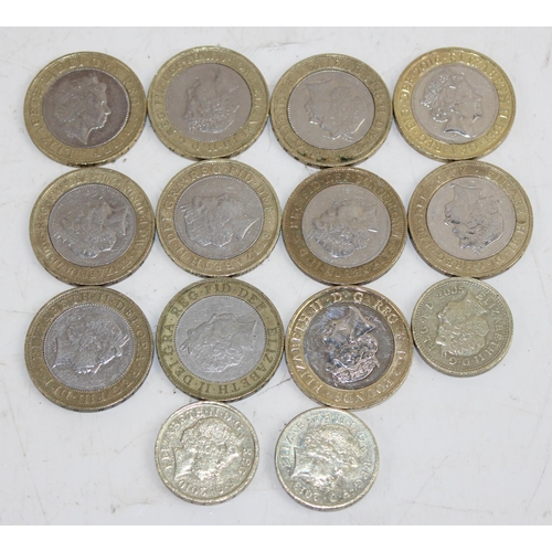 1303 - Qty of collectable £2 & £1 coins - total face value of £25