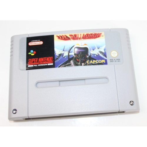 1433 - 4 Super Nintendo (SNES) games - Street Fighter II Turbo, Starwing, UN Squadron & Super Mario Kart + ... 