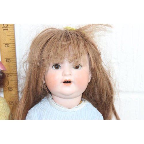 1439 - A Porzellanfabrik Burggrub bisque head doll 169-0 Germany doll and another early 20th century German... 