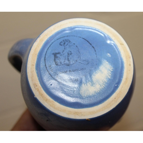 1772 - Large box of Devonmoor and other similar style blue pottery