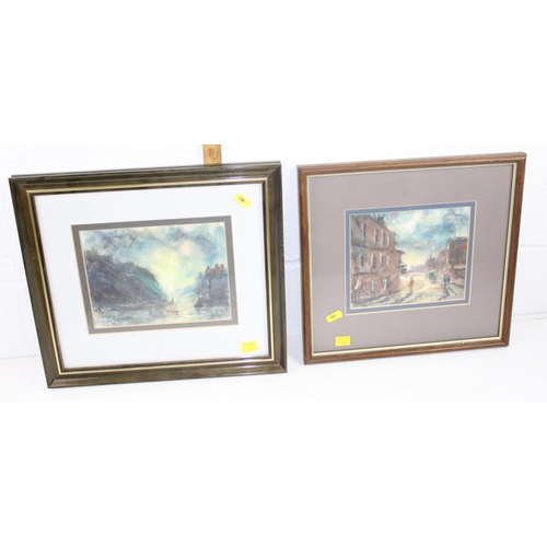 344 - Qty of assorted pictures and decorative frames to inc original pastel drawings