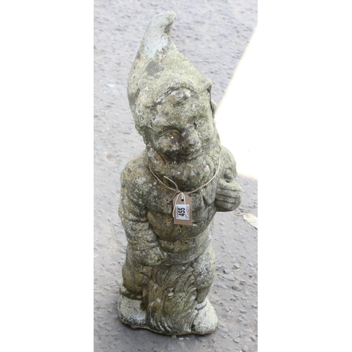 455 - Large concrete garden gnome statue