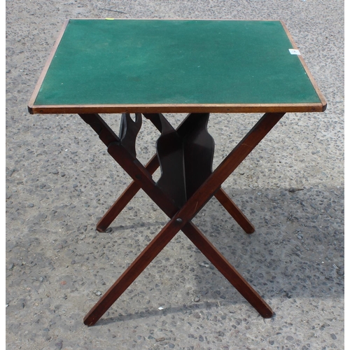 64 - Vintage folding card table