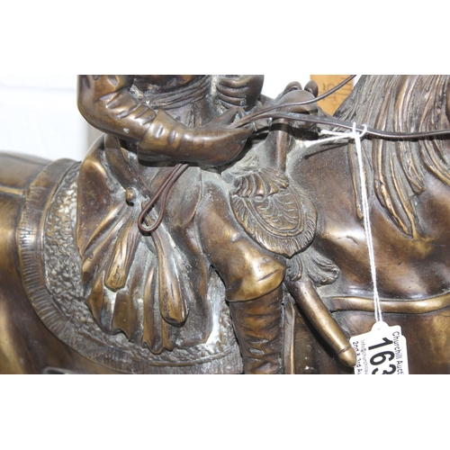 1633 - An Extremely Large bronze of 18th century style in the form of a uniformed mounted rider