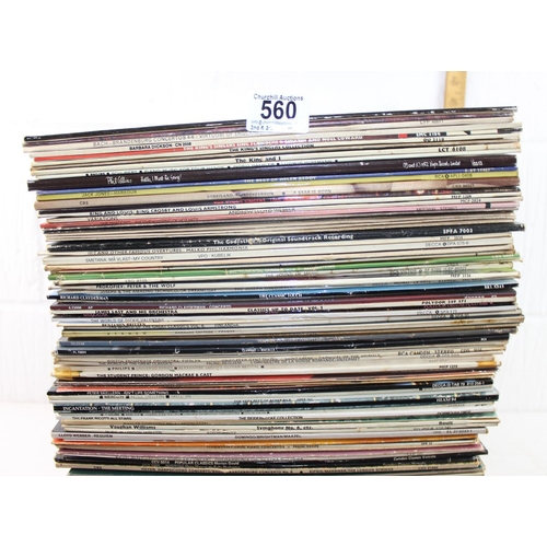 560 - Large qty of assorted LP and 7