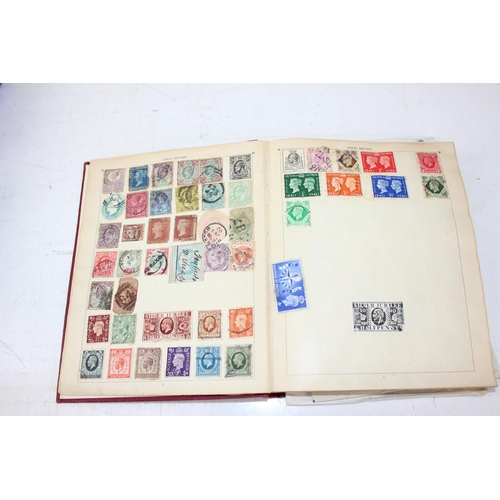 1561 - Antique stamp album and contents to inc many 19th century British Colonies and Australian states etc... 