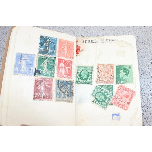 1561 - Antique stamp album and contents to inc many 19th century British Colonies and Australian states etc... 