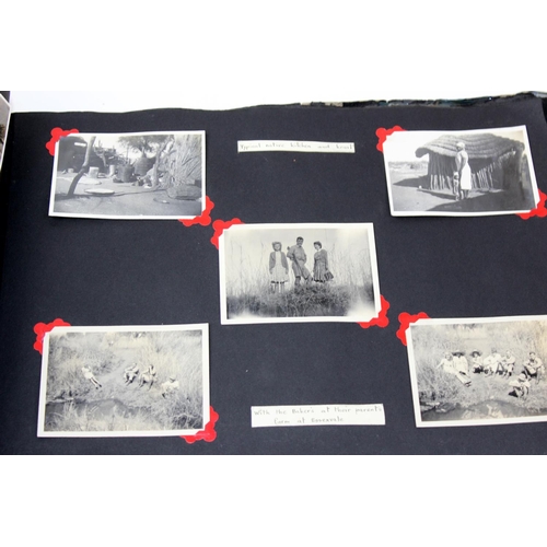 1053 - WW2 RAF medal group and 2 period photograph albums - mainly photographs of South Africa and Zimbabwe... 