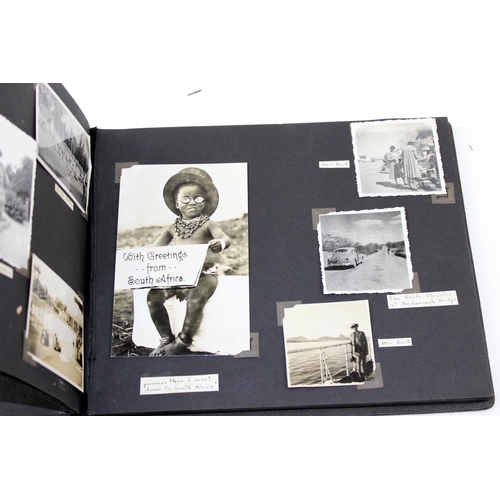 1053 - WW2 RAF medal group and 2 period photograph albums - mainly photographs of South Africa and Zimbabwe... 