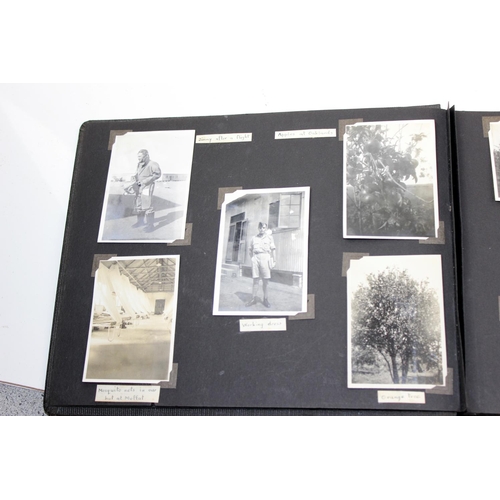 1053 - WW2 RAF medal group and 2 period photograph albums - mainly photographs of South Africa and Zimbabwe... 