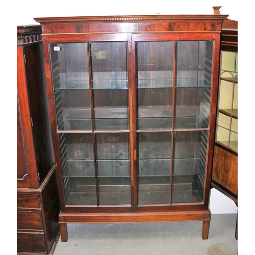 159 - A Victorian/ Edwardian china display cabinet