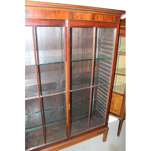 159 - A Victorian/ Edwardian china display cabinet