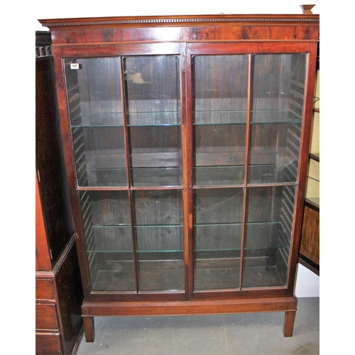 159 - A Victorian/ Edwardian china display cabinet