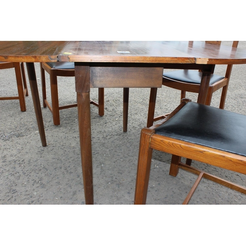 162 - Retro dining table and 4 chairs