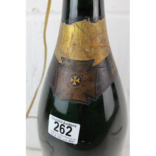 238A - An early 20th century Lanson Black Label champagne bottle converted into a lamp - Magnum size