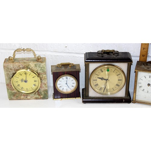 1381 - Mixed lot of various clocks/ barometers etc