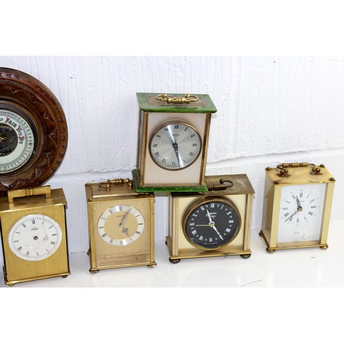 1381 - Mixed lot of various clocks/ barometers etc