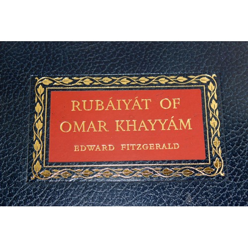 1550 - 1950’s presentation edition of a leather bound volume of Rubaiyat of Omar Khayyam with numerous styl... 