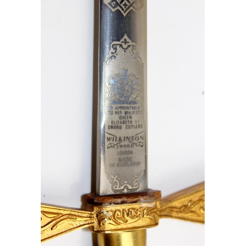 1045 - A pair of QEII period masonic ceremonial swords by Wilkinsons