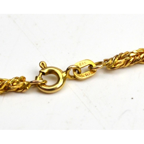 1233 - 14ct Gold necklace - 10.2g