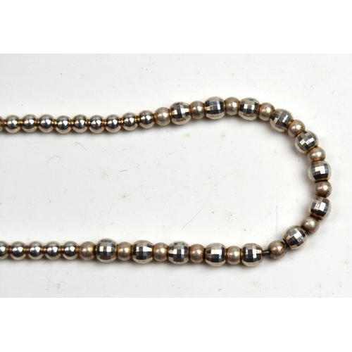 1250 - Silver ball necklace