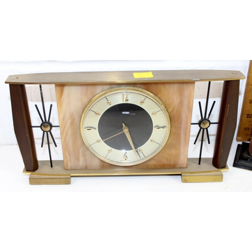 1395 - 2 retro clocks - Smiths & Metamec