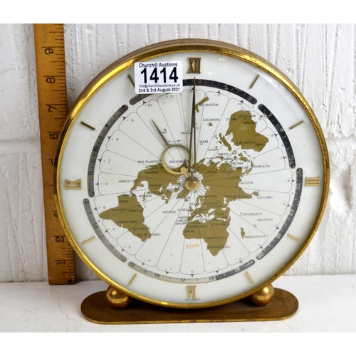 1414 - Retro Kundo of Germany world time zones clock