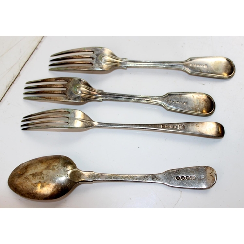 1648 - Qty of assorted misc items to inc a Georgian silver spoon