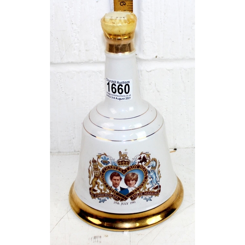 1660 - Whisky - Bells Whisky decanter and contents - Charles & Diana