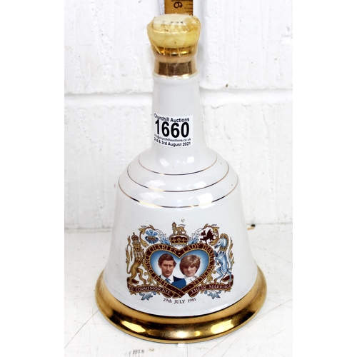 1660 - Whisky - Bells Whisky decanter and contents - Charles & Diana