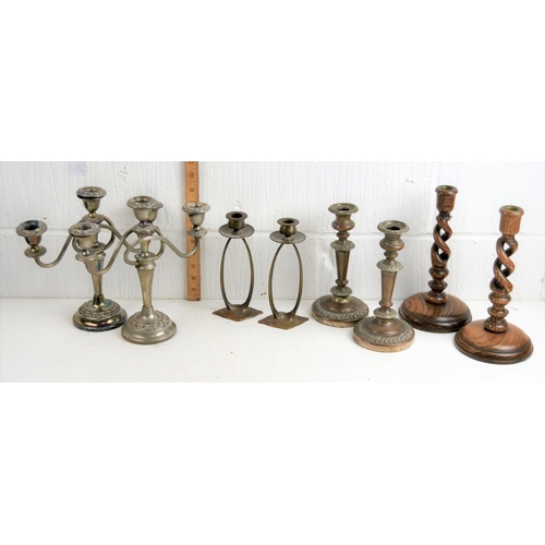 1914 - 4 pairs of candlesticks