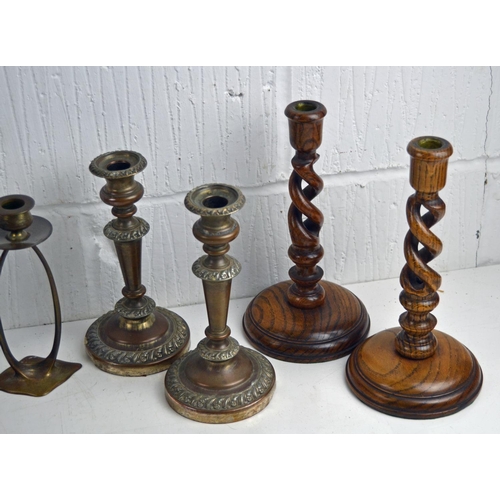 1914 - 4 pairs of candlesticks