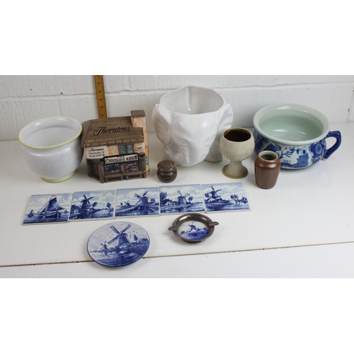 1717 - Qty of misc ceramics - mainly Delft