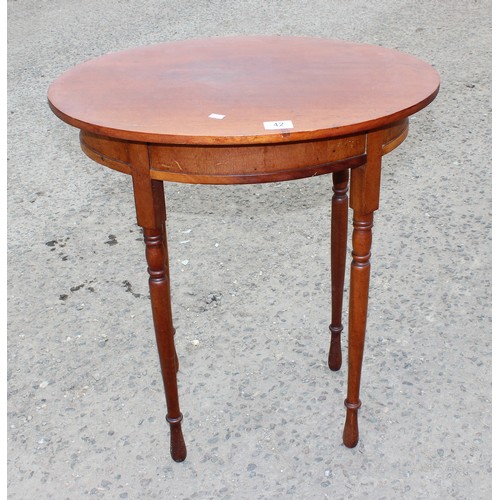 151 - 2 pairs of padded wrought iron stools, Octagonal glass and Bergere coffee table & A small oval Mahog... 