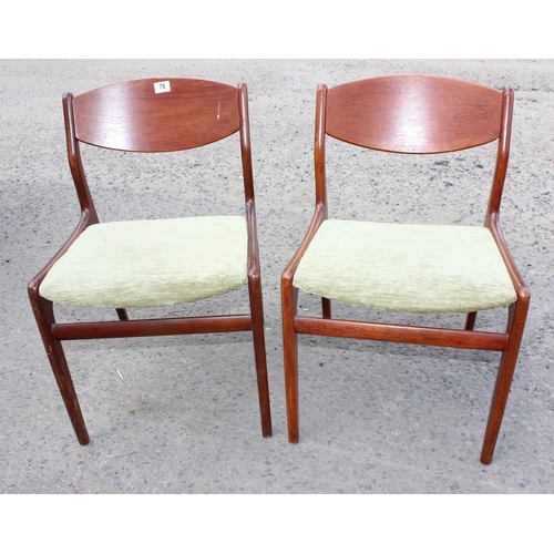 12 - A pair of retro dining chairs