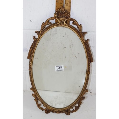 315 - Gilt framed vintage mirror