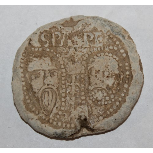 1316 - 13th century lead Papal Bulla or lead seal - Alexander IV (1254-1261)